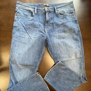 Duer DU/ER Jeans 38x30 L2X Athletic Straight Light Stretch Denim Whisker 13915